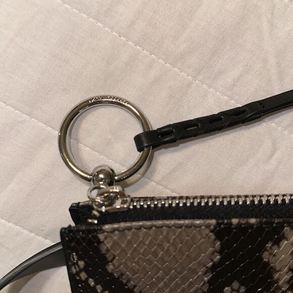 Rebecca Minkoff NWOT L-XL Animal Print Brown Tan Black Mini Belt Bag - Picture 9 of 15